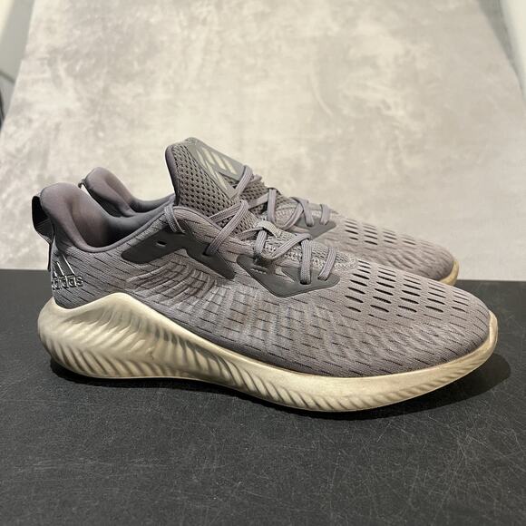 Adidas Alphabounce Shoes Mens Size 11 Gray Cloudfoam Running Sneakers EF1229 - Picture 1 of 10